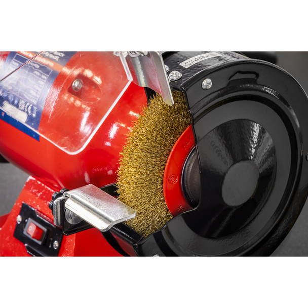 Sealey BG150XW/99 | Heavy-Duty 150mm Bench Grinder with Wire Wheel 450W/230V