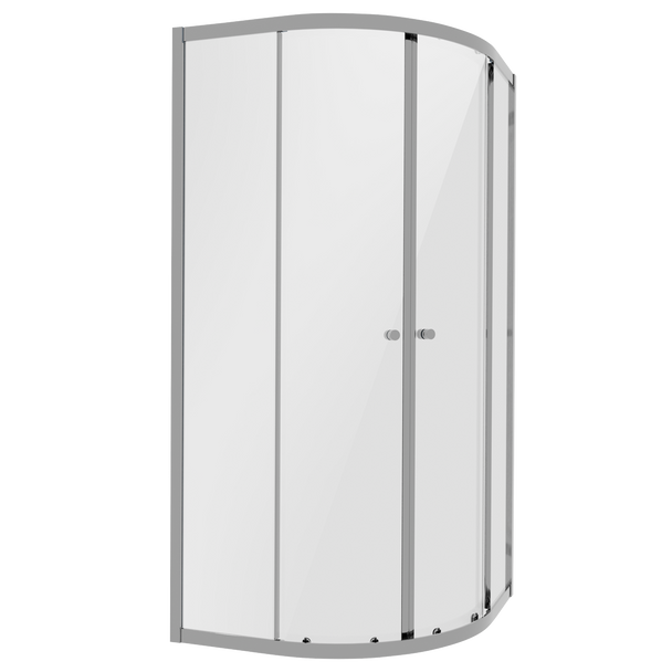 Sealey DH301 | Quadrant Shower Entry Enclosure 800 x 800 x 1850mm with 6mm Tempered Glass - Chrome