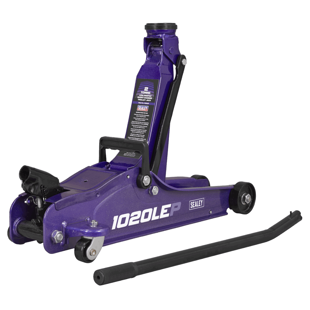 Sealey 1020LEP | Low Profile Short Chassis Trolley Jack 2 Tonne - Purple