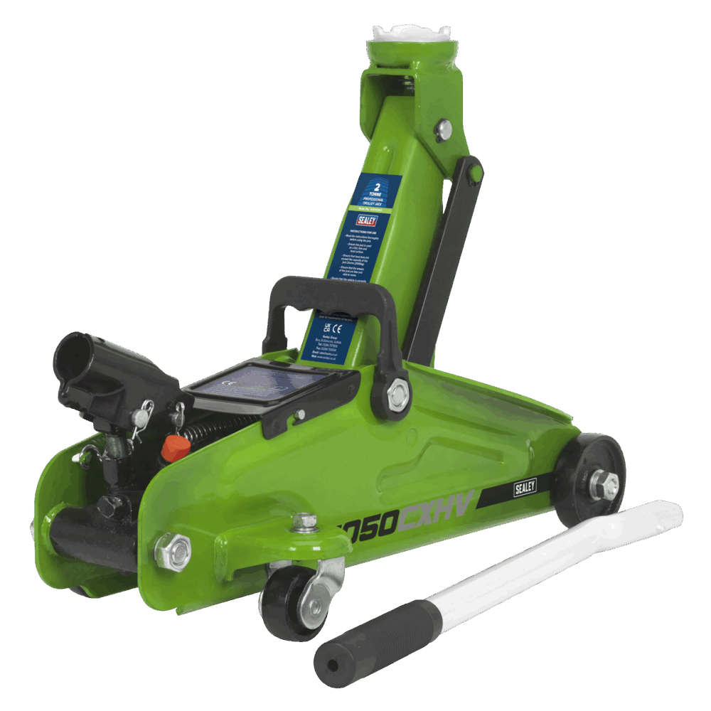 Sealey 1050CXHV | Short Chassis Trolley Jack 2 Tonne - Green