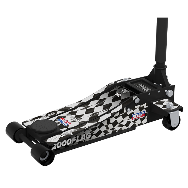 Sealey 2000CB  |  Low Entry Custom Design Trolley Jack with Rocket Lift 2 Tonne - Black