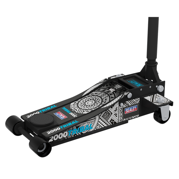 Sealey 2000CB  |  Low Entry Custom Design Trolley Jack with Rocket Lift 2 Tonne - Black
