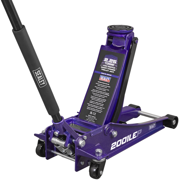 Sealey 2001LEP  |  Low Profile Trolley Jack with Rocket Lift 2.25 Tonne - Purple