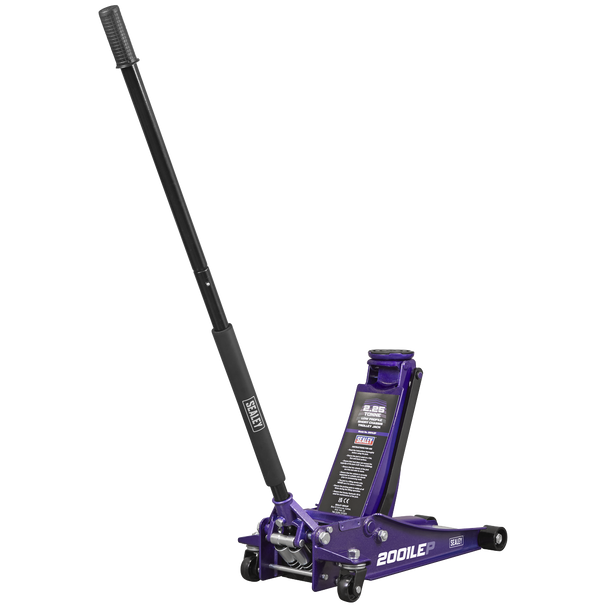 Sealey 2001LEP  |  Low Profile Trolley Jack with Rocket Lift 2.25 Tonne - Purple