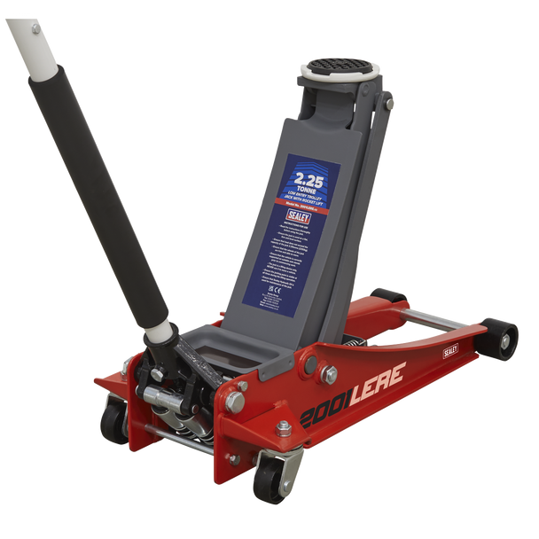 Sealey 2001LERE | Low Profile Trolley Jack with Rocket Lift 2.25 Tonne - Red
