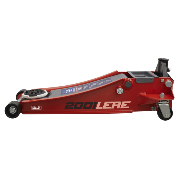 Sealey 2001LERE | Low Profile Trolley Jack with Rocket Lift 2.25 Tonne - Red