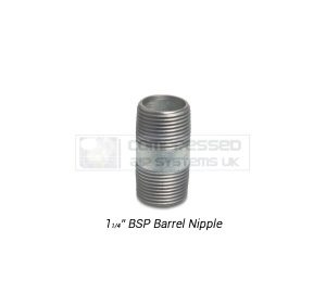 1 1/4" BSP Galvanized Barrel Nipple