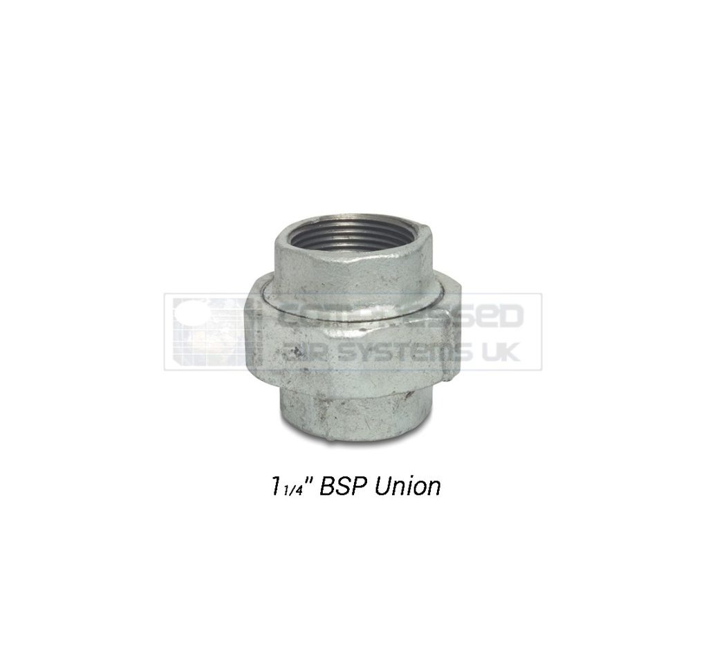1 1/4" BSP Galvanized Union
