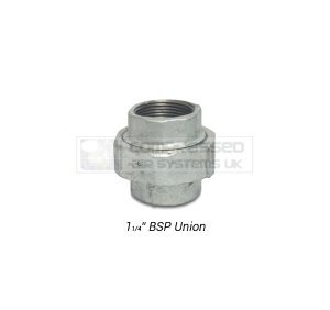 1 1/4" BSP Galvanized Union