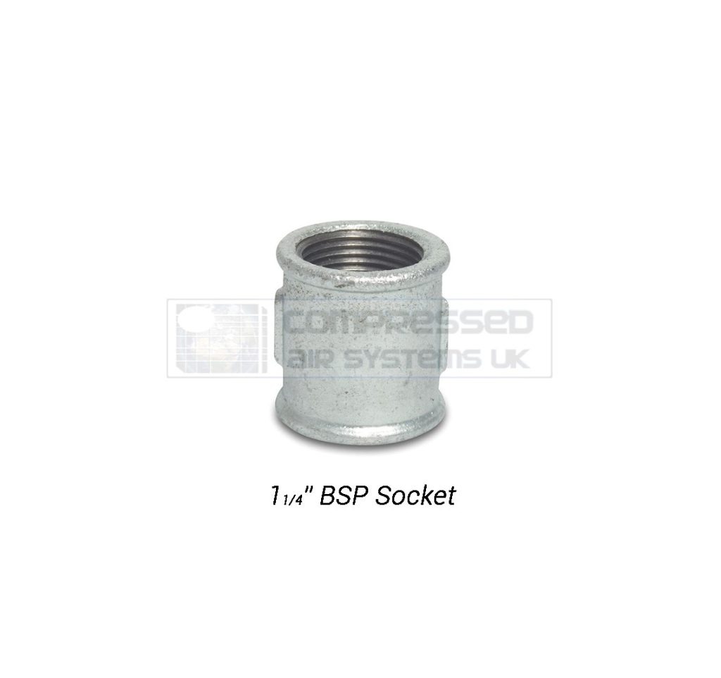 1 1/4" BSP Galvanized Socket