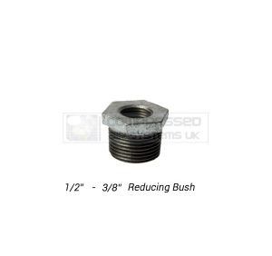 1/2" - 3/8" BSP Galvanized Reducing Bush