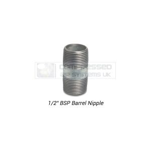 1/2" BSP Galvanized Barrel Nipple