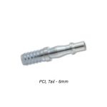 1/4" Bore PCL Type Hose End Bayonet/ Tail (6mm Flex Hose Pcl Tail)