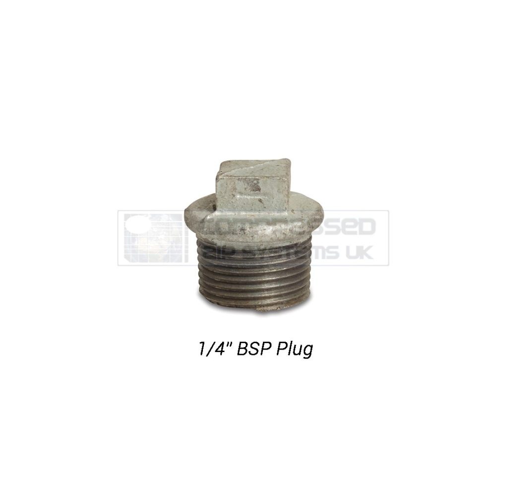 1/4" BSP Galvanized Plug