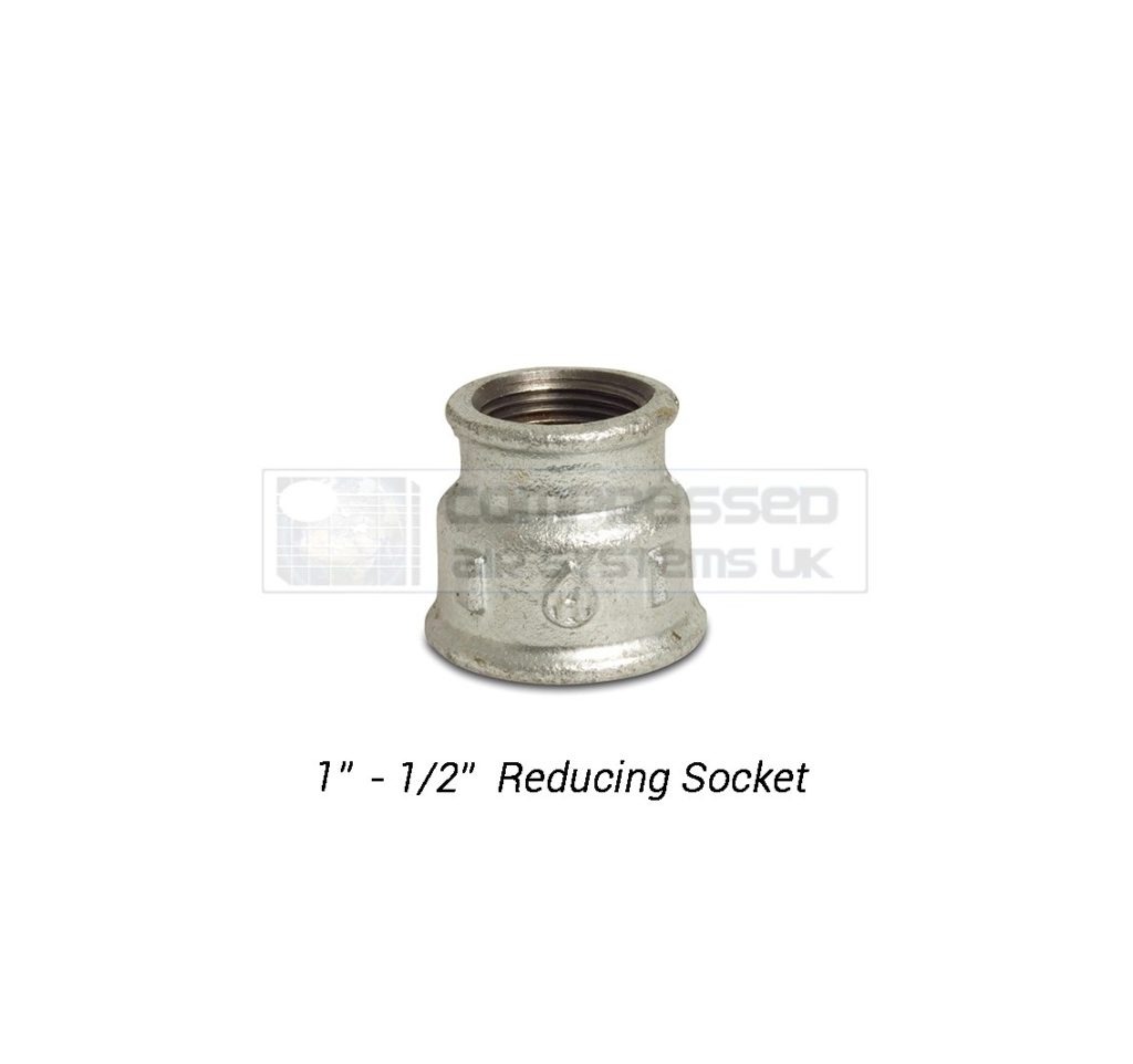 1" - 1/2" Galvanized Reducing Socket
