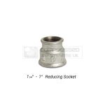 1 1/4" - 1" Galvanized Reducing Socket