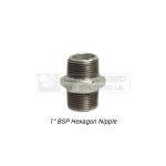 1" BSP Galvanized Hexagon Nipple