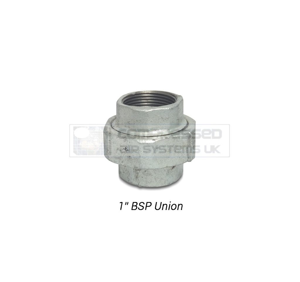 1" BSP Galvanized Union