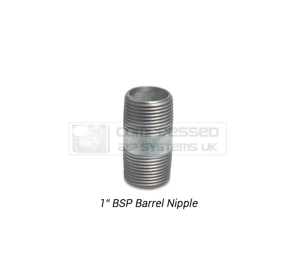 1" BSP x 60mm Galvanized Barrel Nipple