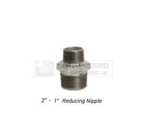 2" - 1" BSP Galvanized Reducing Nipple