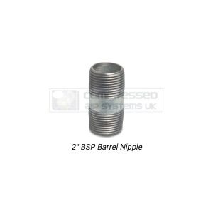 2" BSP Galvanized Barrel Nipple
