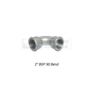 2" BSP Galvanized 90 Degree Female Bend