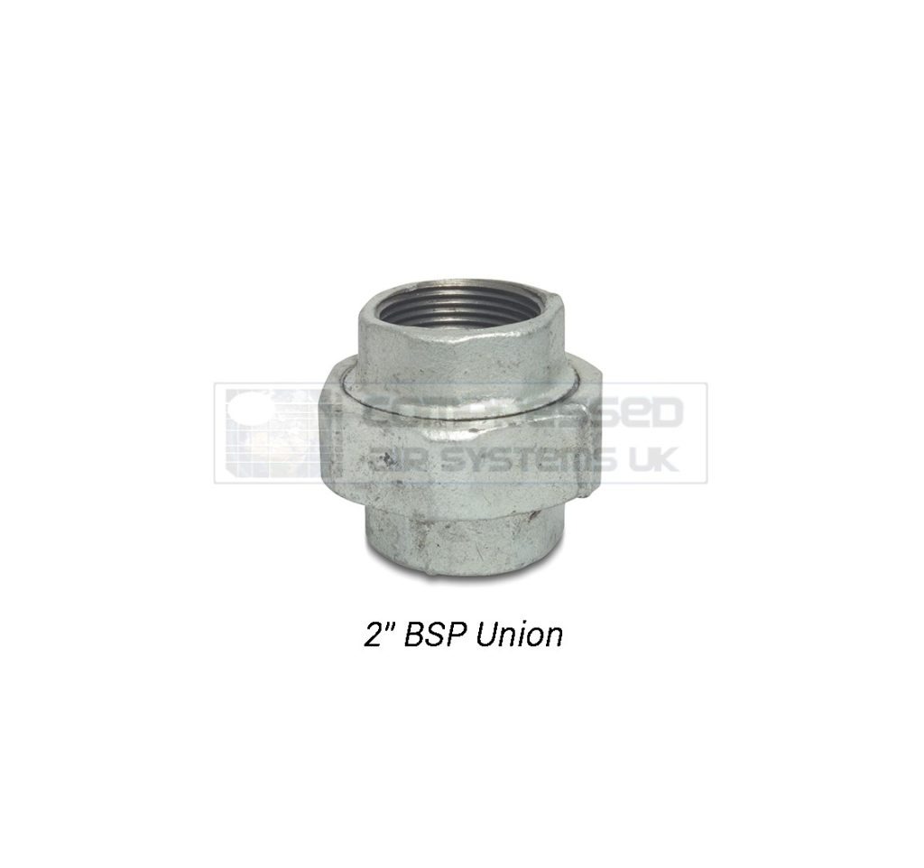 2" BSP Galvanized Union