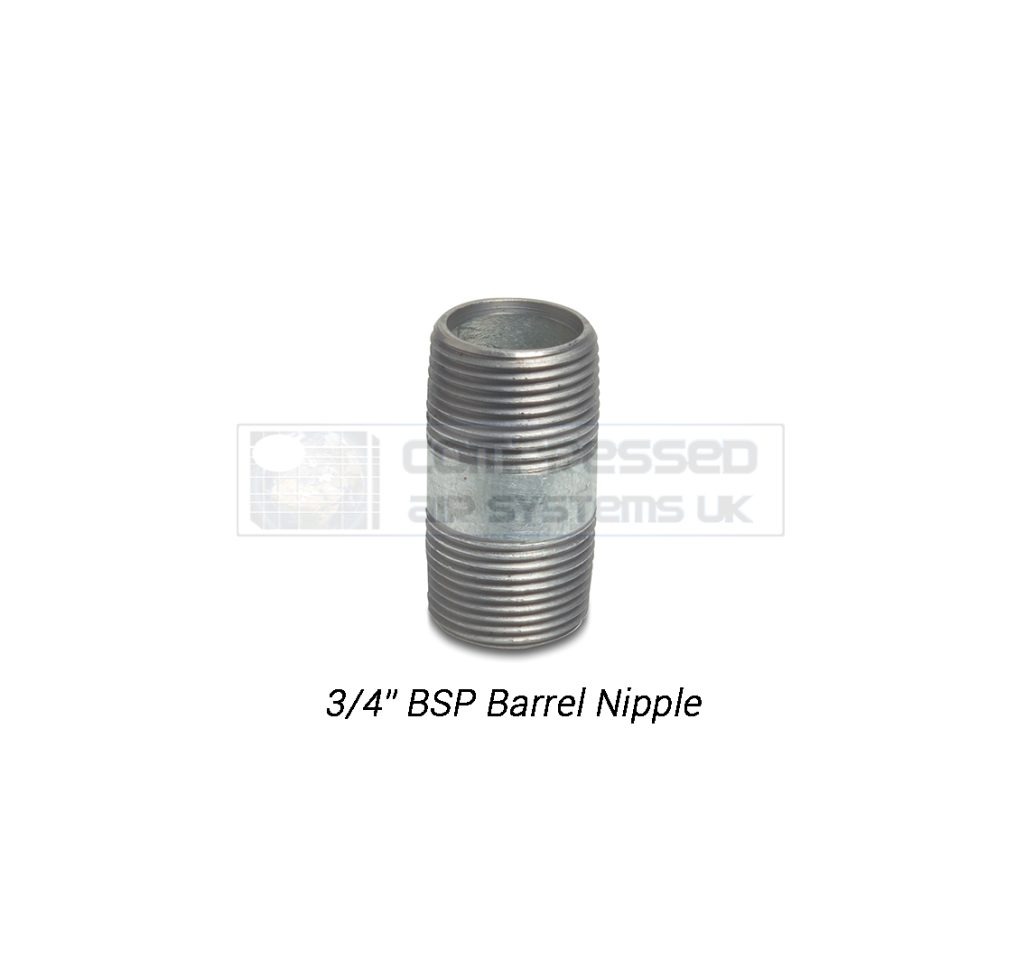 3/4" BSP Galvanized Barrel Nipple