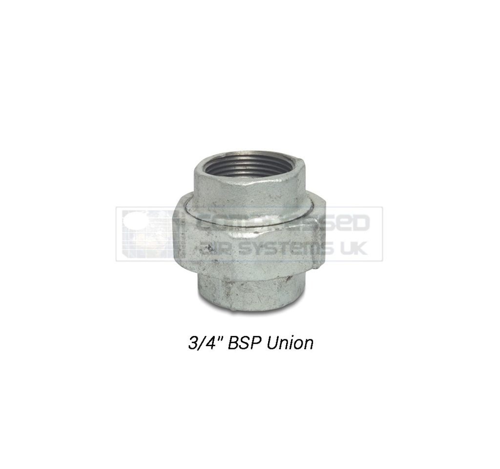 3/4" BSP Galvanized Union