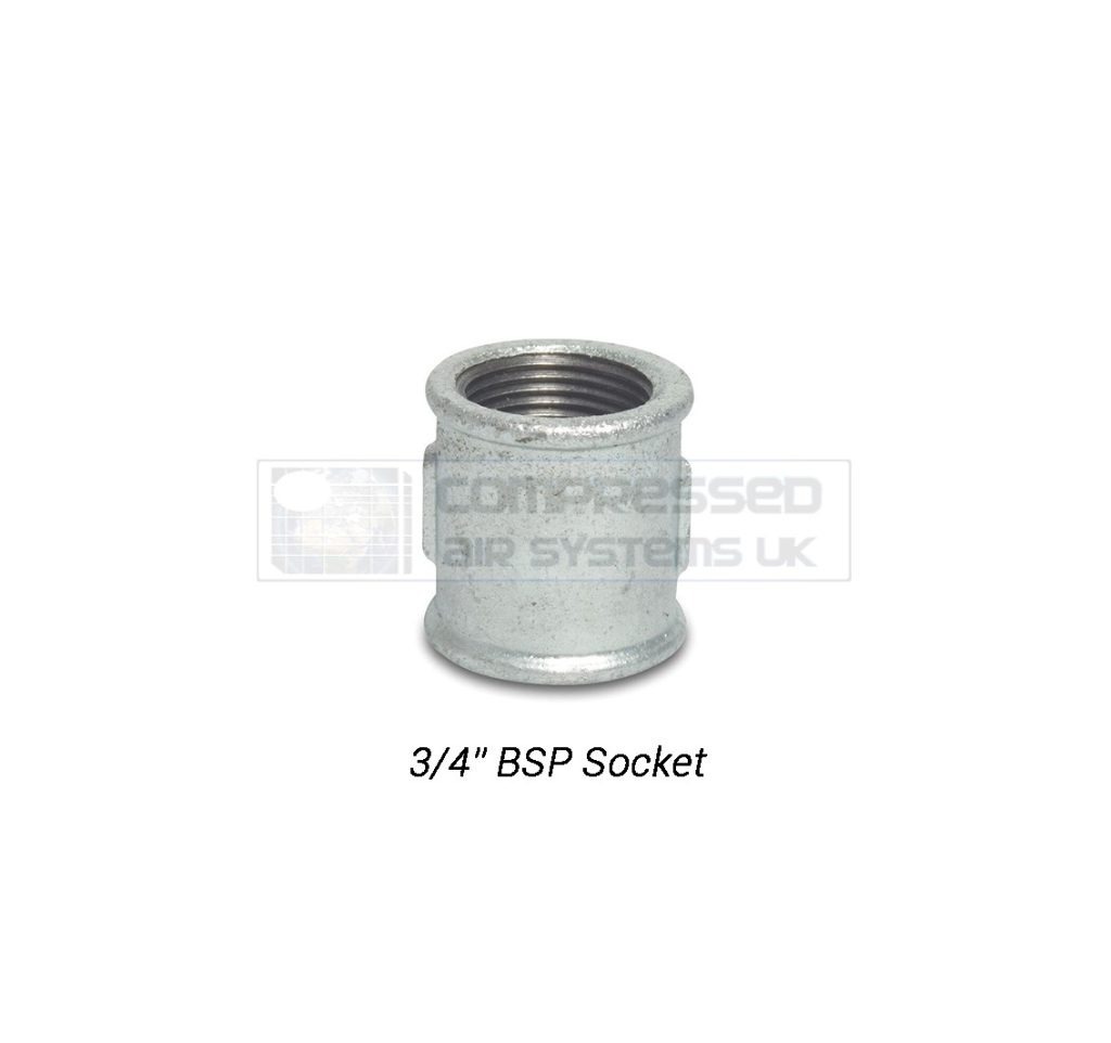 3/4" BSP Galvanized Socket