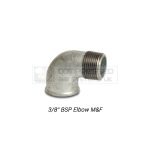 3/8" BSP Galvanized M&F Elbow