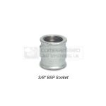 3/8" BSP Galvanized Socket