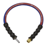 Sealey AH2R/38 | Air Leader Hose 600mm x 10mm with Tailpiece & 1/4"BSP Union