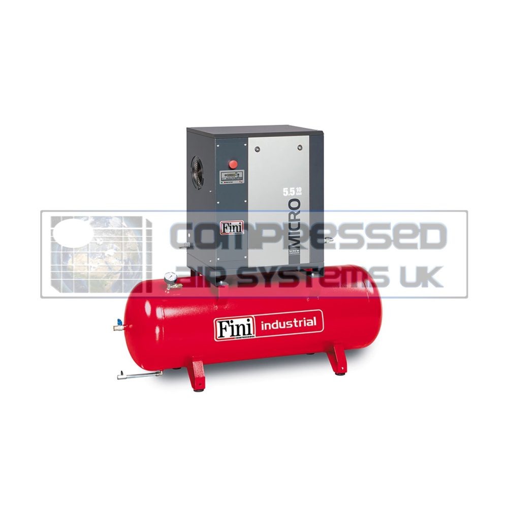 Micro Series (Range from 2.2 - 5.5 KW) - up to 22.9 CFM Available - With Receiver