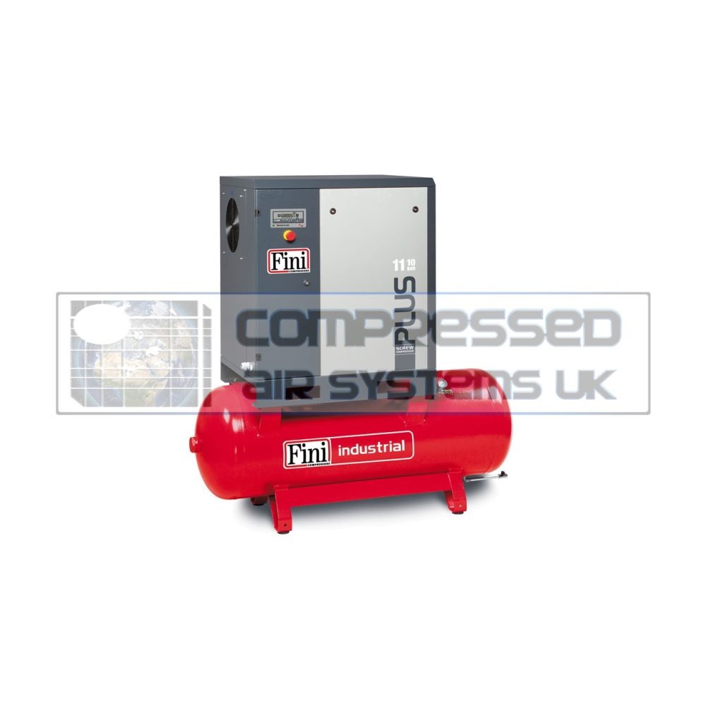 Plus Series (Range from 7.5 - 22 KW) - up to 118 CFM Available - With Receiver