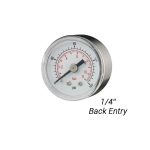 Pressure Gauge 1/4" Back Entry/ pg-14bc200