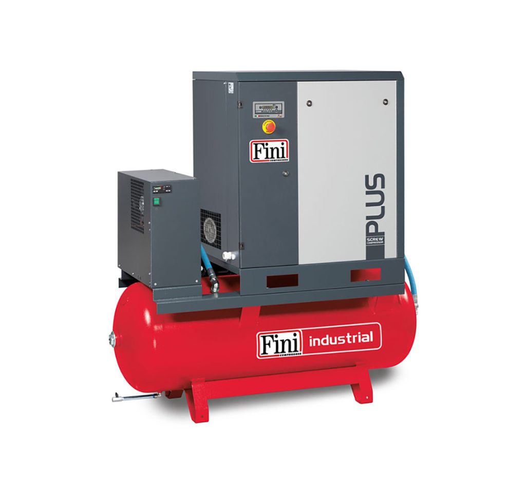 Fini PLUS 815-270 ES | 23.7 CFM 15 Bar 270 Litre Receiver Mounted Air Compressor with Dryer