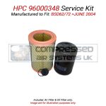 HPC 96000348 Equivalent Service Kit - Manufactured to Fit BSD62/72 >JUNE 2004