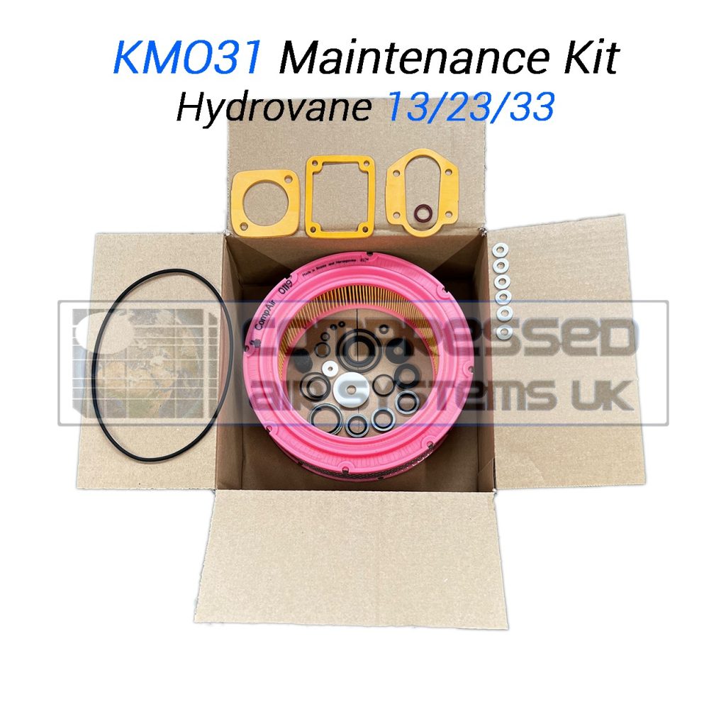 KM031 Maintenance Kit Manufactured to fit: Hydrovane 13/ 23/ 33