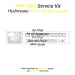 KM1122E Service & Separator Kit Manufactured to Fit Hydrovane HV11/15/18/22 Inc RS