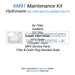 KM91 Maintenance Kit Manufactured to fit: Hydrovane 955 955 (