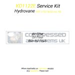 KO1122E Service Kit Manufactured to Fit Hydrovane HV11/15/18/22 Inc RS