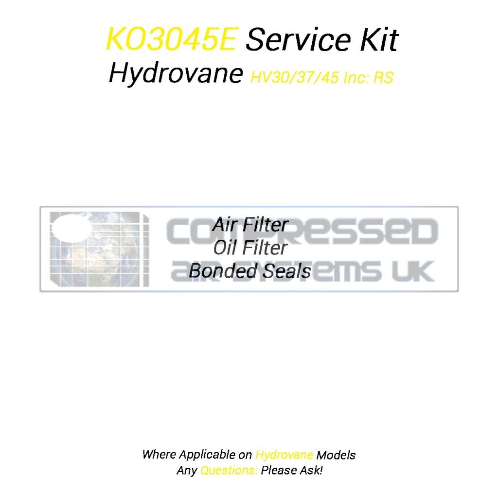 KO3045E Service Kit Manufactured to Fit Hydrovane HV30/37/45 inc RS