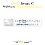 KO457 Service Kit Manufactured to Fit Hydrovane HV04/05/07 ACS Plastic Cabinet