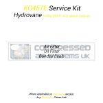 KO457E Service Kit Manufactured to Fit Hydrovane HV04/05/07 ACE Metal Cabinet