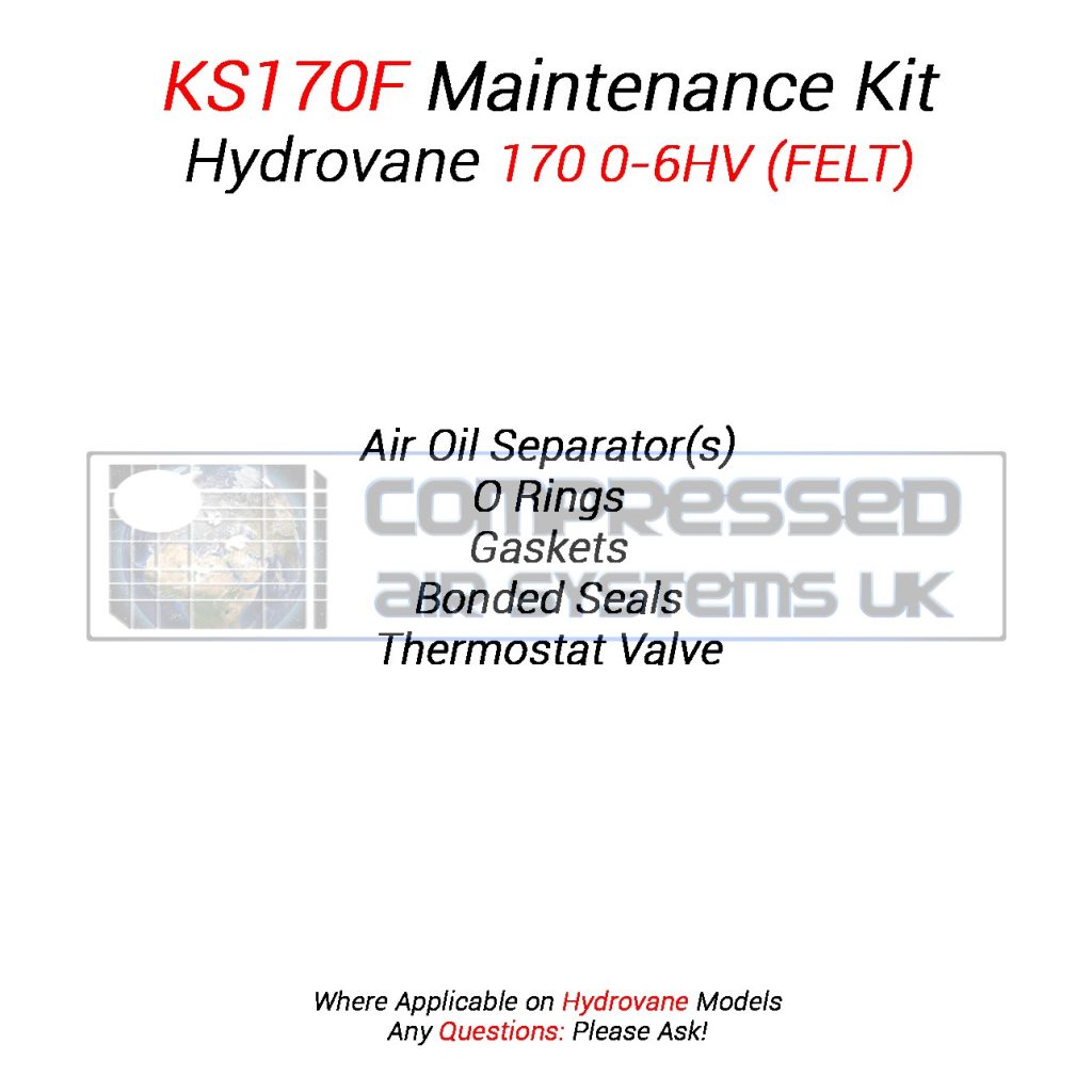 KS170F Separator Kit Manufactured to Fit Hydrovane 170 0-6HV (FELT)