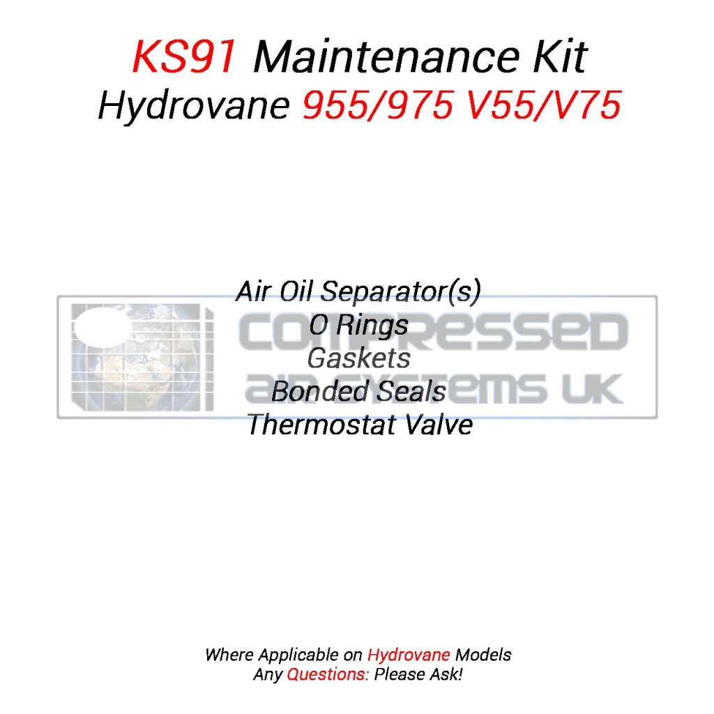 KS91 Separator Kit Manufactured to Fit Hydrovane 955/975 V55/V75