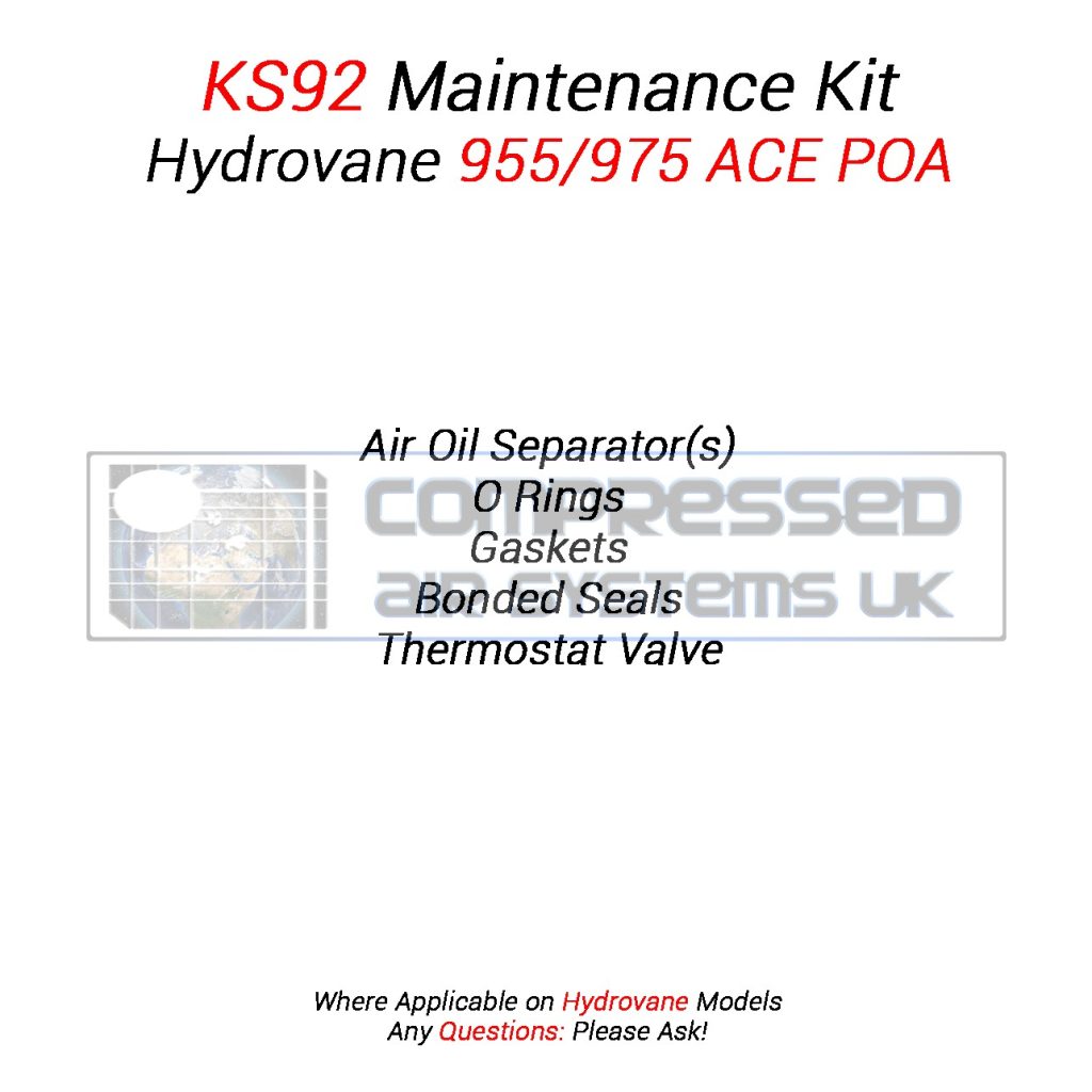 KS92 Separator Kit (4000 Hour) Manufactured to Fit Hydrovane 955/975 ACE POA