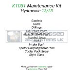 KT031 Top Up (Overhaul) Kit Manufactured to fit: Hydrovane 13/ 23