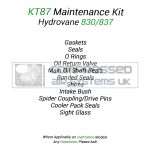 KT87 Top Up (8000/Overhaul) Kit Manufactured to Fit Hydrovane 830/ 837